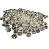 200 Pcs. 11 mm Clear Glitter Blue Dark blue decorative