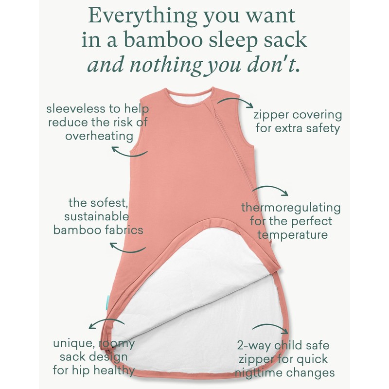 PurComfy Supersoft Sleep Sack 1.0 TOG, Premium Bamboo Viscose Baby