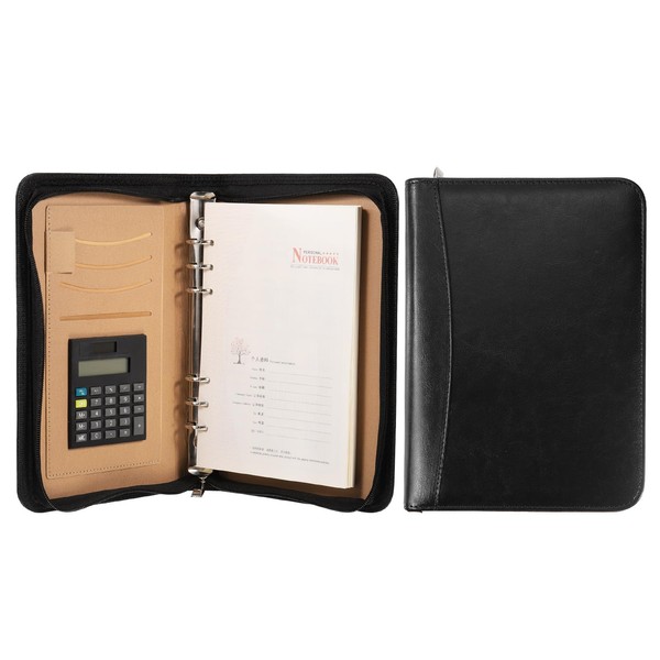 PATIKIL A5 Business Portfolio, PU Leather Padfolio Organizer Legal Document