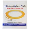 Stained Glass Foil 1/4" x 36Yds.Copper Foil Silver Back Tape