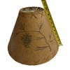 Rustic Oiled Craft Paper Laced Pine Cone Scene Lamp Shade