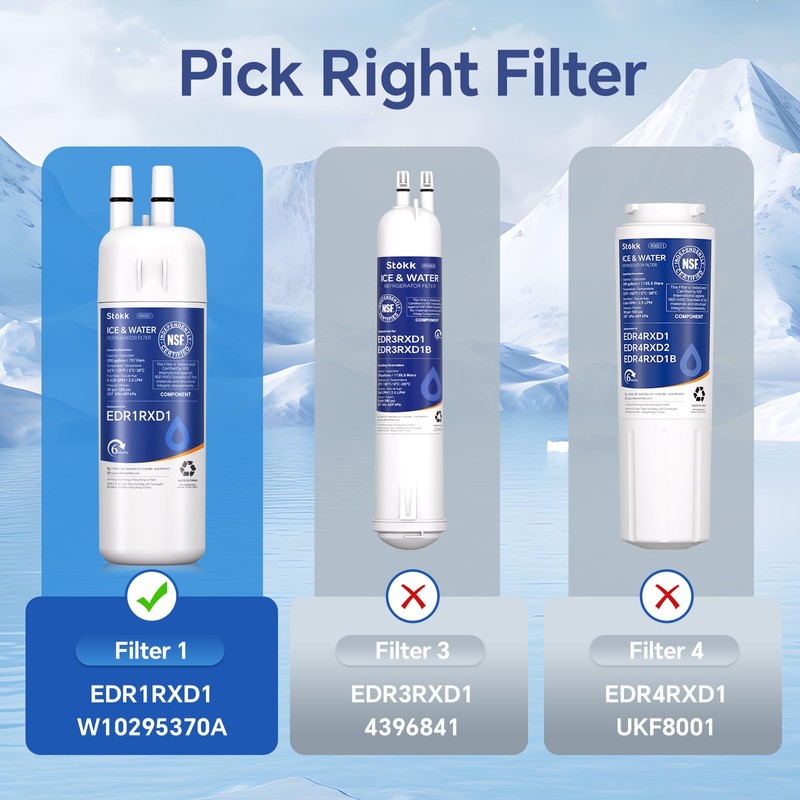 Stokk EDR1RXD1 Replacement Compatible with Everydrop Filter 1, EDR1RXD1B, Whirlpool