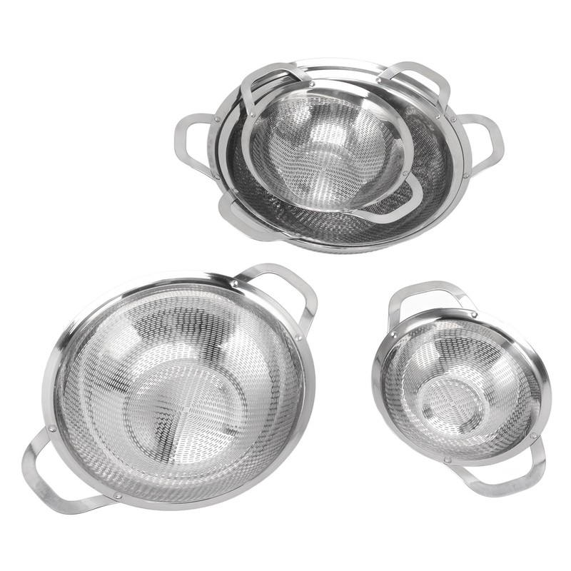 Stainless Steel Colander Multipurpose Mesh Strainer Baskets Fruit Vegetable Drain