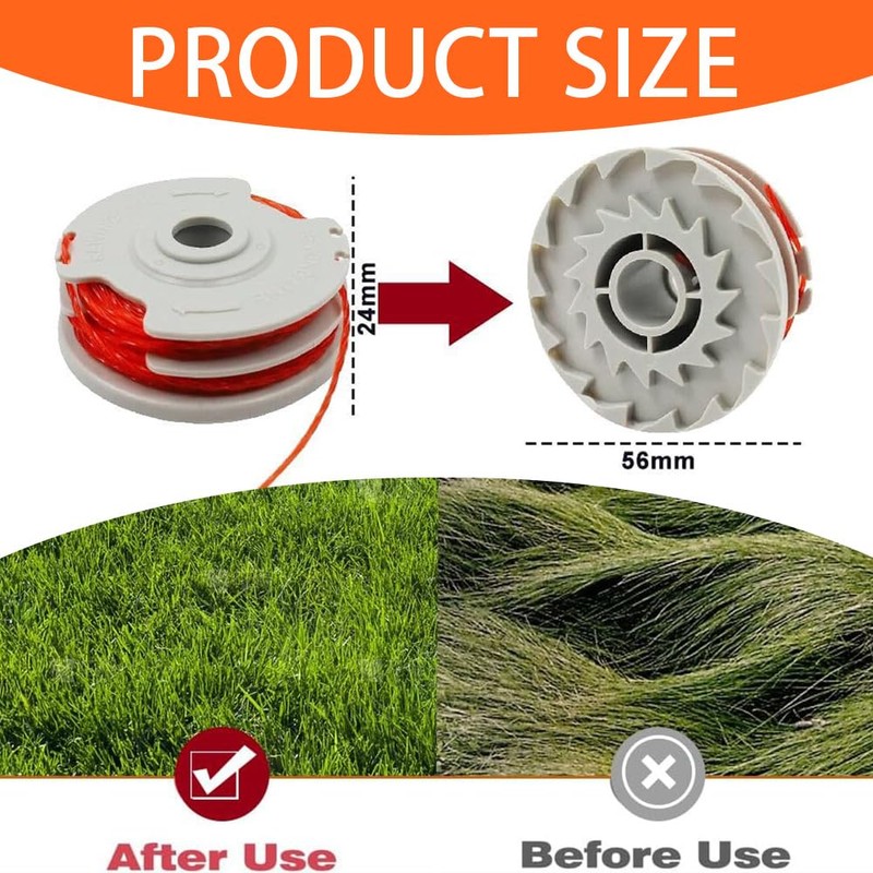 Eimuweip 3 PCS String Trimmer Replacement Spool Line,Trimmer Line Spools,Compatible