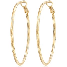 AMELINE Gold Hoop Earrings 14K Gold Earrings for Women