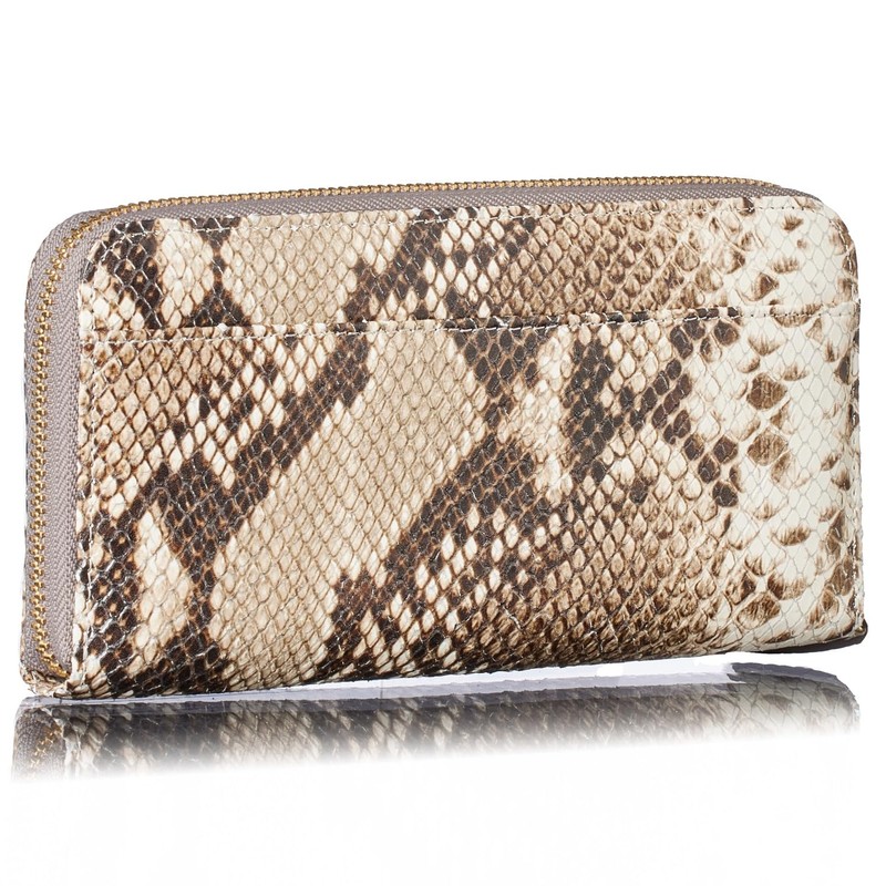 [VOICE] Align Align Italian Atema Cowhide Leather Women's Long Wallet,