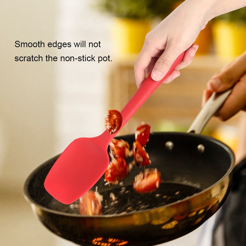 6PCS Set Silicone Spatula Cream Butter Scraper Brush Spoon Kitchen