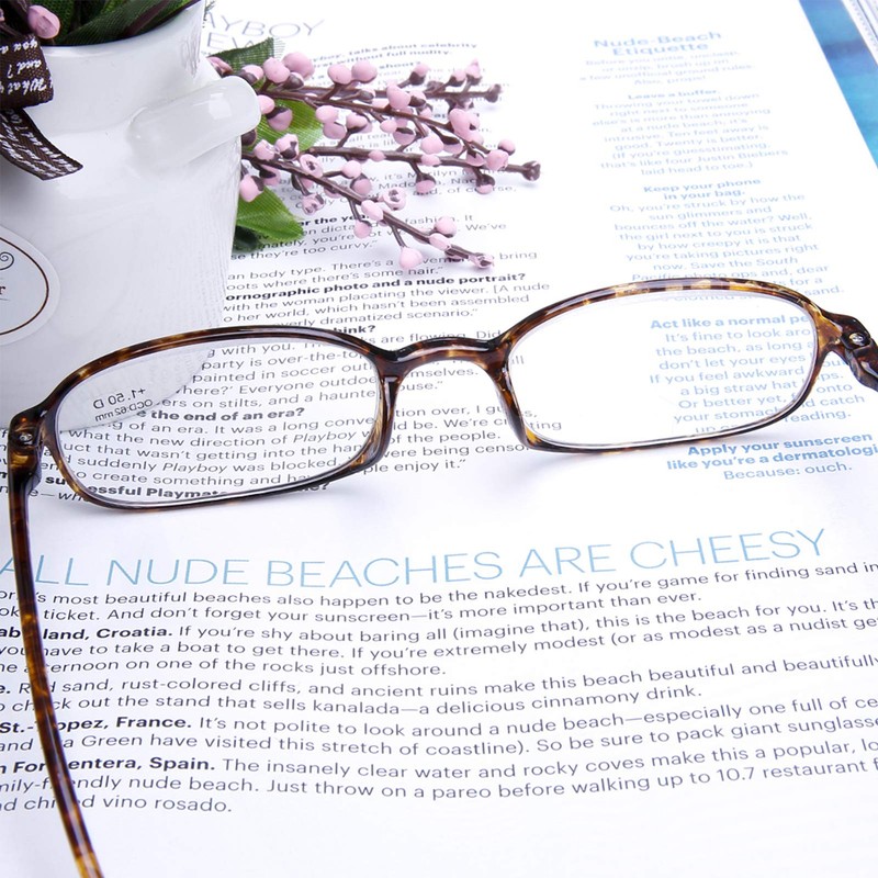 AQWANO 2 Pack Blue Light Blocking Computer Reading Glasses UV