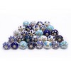 FOLK CRAFT Assorted Door Knobs - Blue Mix Designed Ceramic
