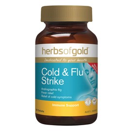 Herbs of Gold Cold and Flu Strike 60 Tablets, 60 count