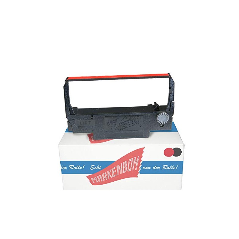 Farbbandkassette passend für BMC CR 280 [schwarz/rot] markenbon ERC38BR Gruppe
