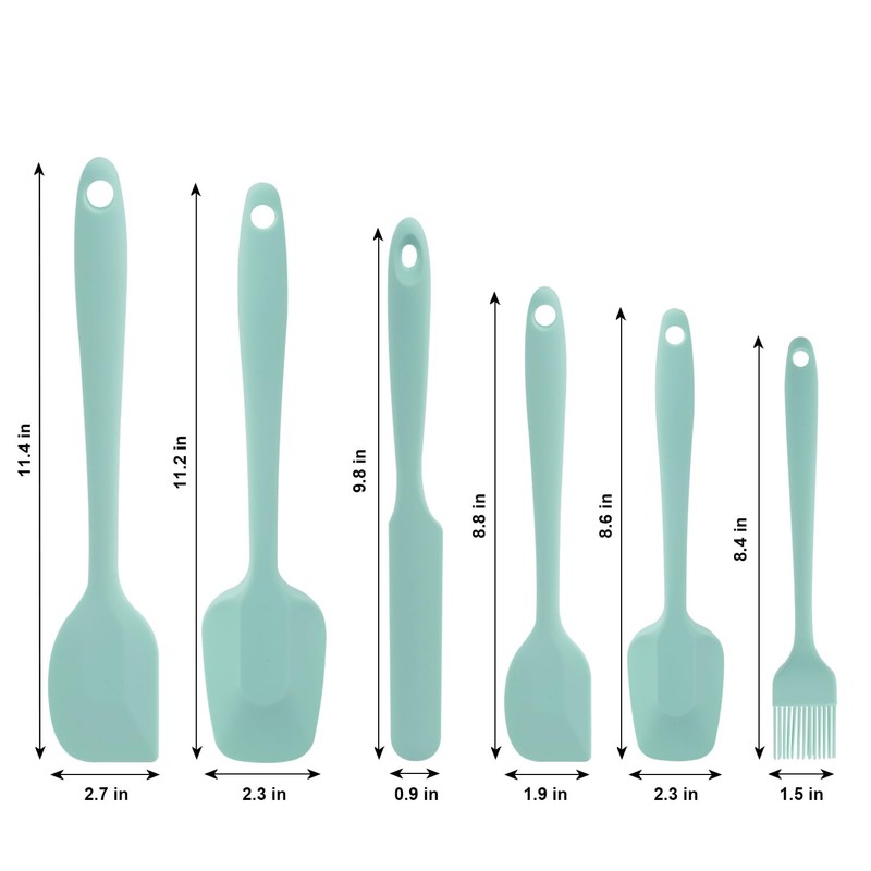 Silicone Spatulas Set, Rubber Spoon Spatula Heat Resistant Spoonula One