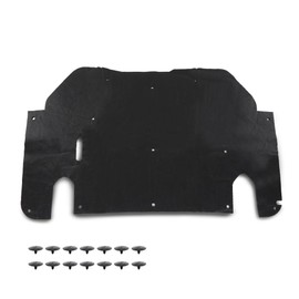 G-PLUS Hood Insulation Pad 1/2" with Clips Compatible with Ford Ranger 1993-1997 Black