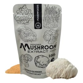 Hongo Adaptógeno Extracto Puro 100 Soluble  Adaptogenic Mushroom Extract Powder, 100g                                                                 