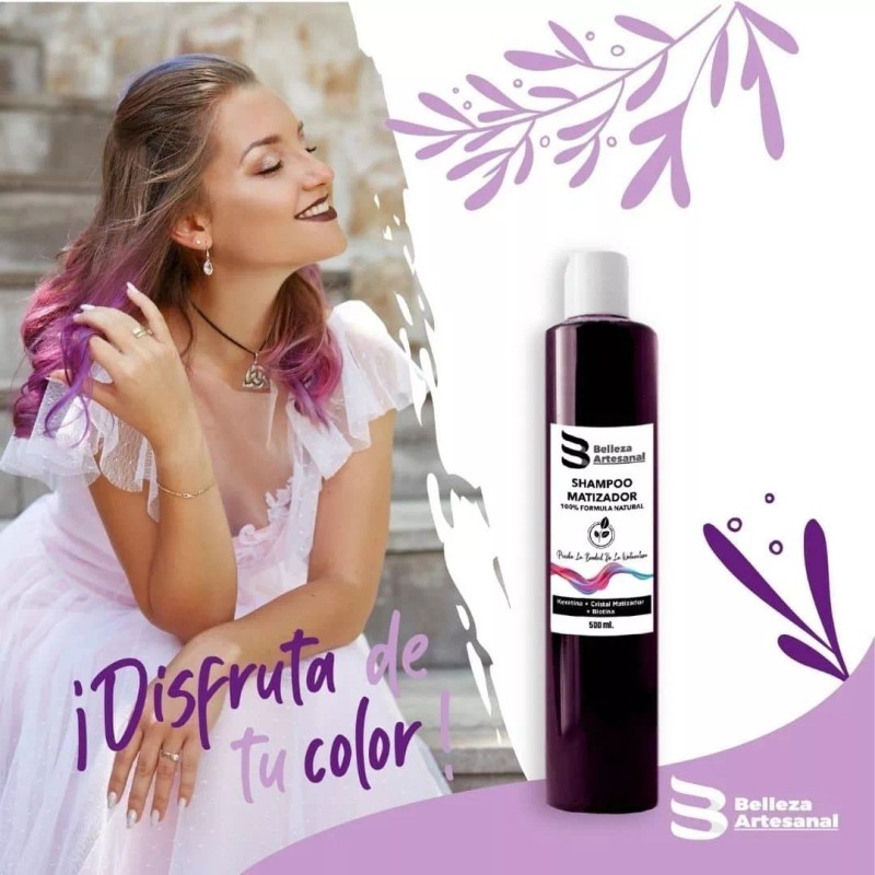 Belleza Artesanal Shampoo Matizador 500ml - Belleza Artesanal
