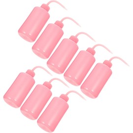 Outanaya Botella Vacía para Lavado de Pestañas 250ml Resistente a Altas Temperaturas Pico Cortable para Mayor Flujo Pack de 8 Unidades Rosa Abs