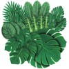 xinlong 78 Pcs 8 Kinds Fake Leaves Artificial Leaves Big