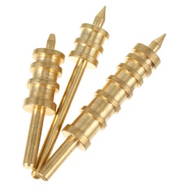 Operitacx DIY Leather Craft Kit 3pcs Copper Leather Slicker Creaser Head Electrical Burnisher Slicer Tool Suitable for Hot and Cold Pressing