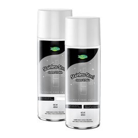 Zinshine Stainless Steel Cleaner Spray, Sink Cleaner, Kitchen Appliance Cleaner, Fingerprint and Residue Remover for Kitchen Appliance, Refrigerator, Sink and Microwave(Pack of 2)