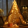ANJAYLIA - Cadena de luces LED de 60 pies, funciona