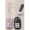 ontto Key Case with Bling Keychain Fit for Honda Key