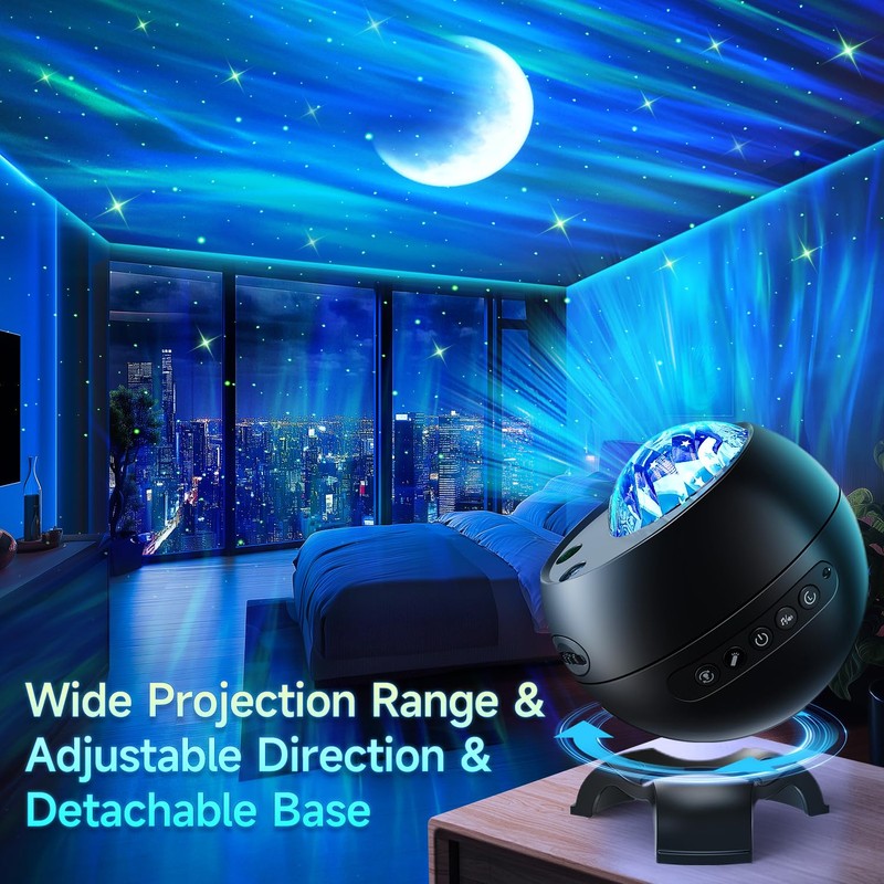 Northern Galaxy Light Projector, 300+Modes & 5 Films Star Projector,