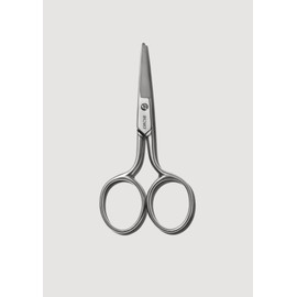 BROWLY Eyebrow scissors, desired test winner with rounded tips for easy and precise cut, made of stainless steel, silver