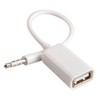 Oxsubor AUX to USB Adapter, 3.5mm Male Audio Jack to