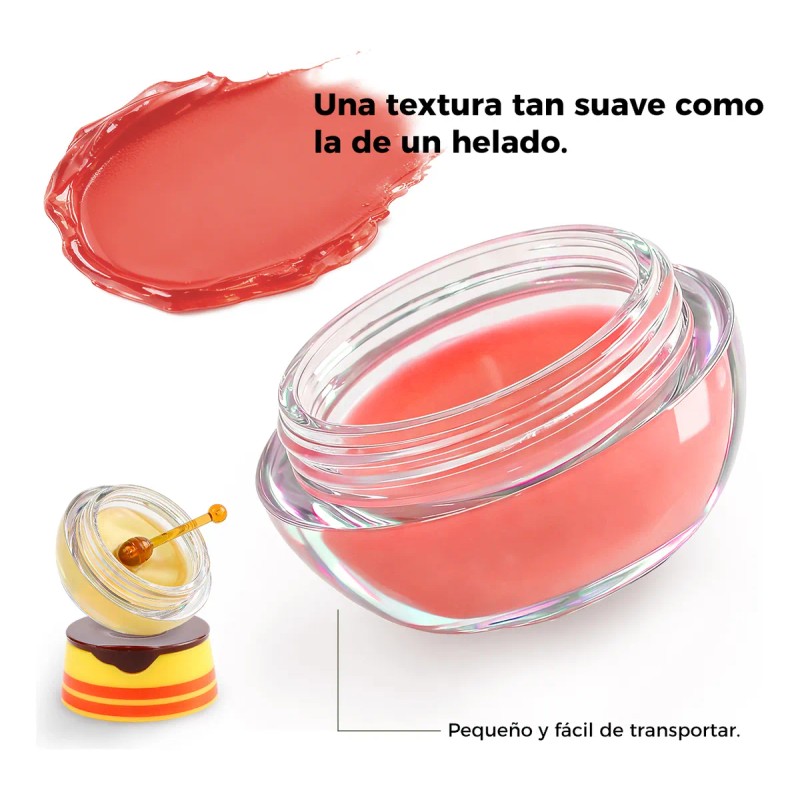 4 Pcs Bee Lip Balm Lip Mask Honey Pot,hidratante Y