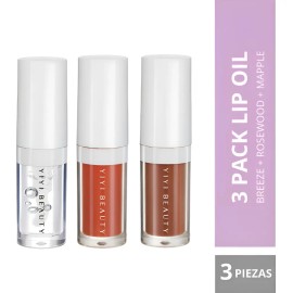 3 Pack Lip Oil Yiyi Beauty | Brillo Labios Soft Kiss 3 Tonos