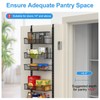 VyGrow 12.3" W Narrow Over the Door Pantry Organizer, 6-Tier