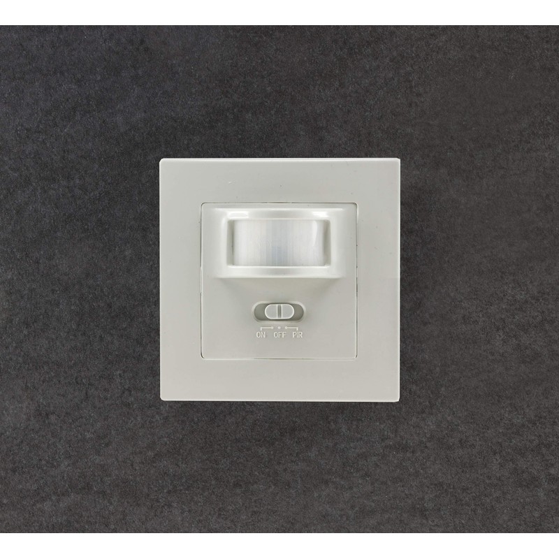Motion Detector Sensor, Flush-Mounted Installation, LED Suitable, 9 Metre Range,
