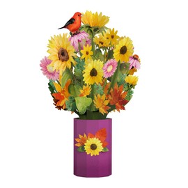 Lovepop Everyday Pop-Up Card for Her and Him - 3D Pop-Up Bouquet Greeting Cards for Men, Women - Sunflower - 12" x 8.5" Floral Bouquet - Blank Note Card & Envelope Included