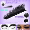 TNFVLONEINS Mink Lash Clusters with Bottom Lashes Spikes Eyelash Clusters