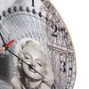 Wall Clock Antique Non Ticking Round Wall Clock Wooden Arabic
