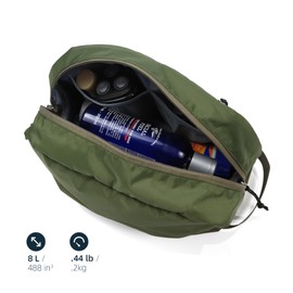 KalgoTeal Travel Toiletry Bag 8L, Large Packing Cube with Waterproof TPU Wet/Dry Compartment