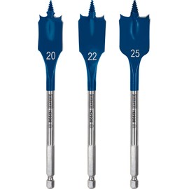 Bosch 3x EXPERT Self Cut Speed Spade Drill Bit Set (for Softwood, Particleboard, Ø 20-25 mm, Professional Accessory Rotary Drill/Drivers)