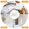6-Pack Hanging Towel Cinch Clip, Metal Clamping Towel Clips, Bath