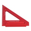Woodworking Triangle Ruler Aluminium Alloy British System Measuring Tool for