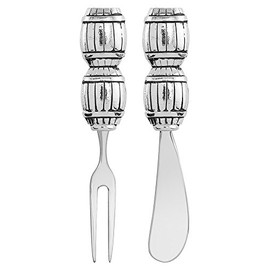 Epic Products Barrels Spreader and Fork (Set of 2), Multicolor