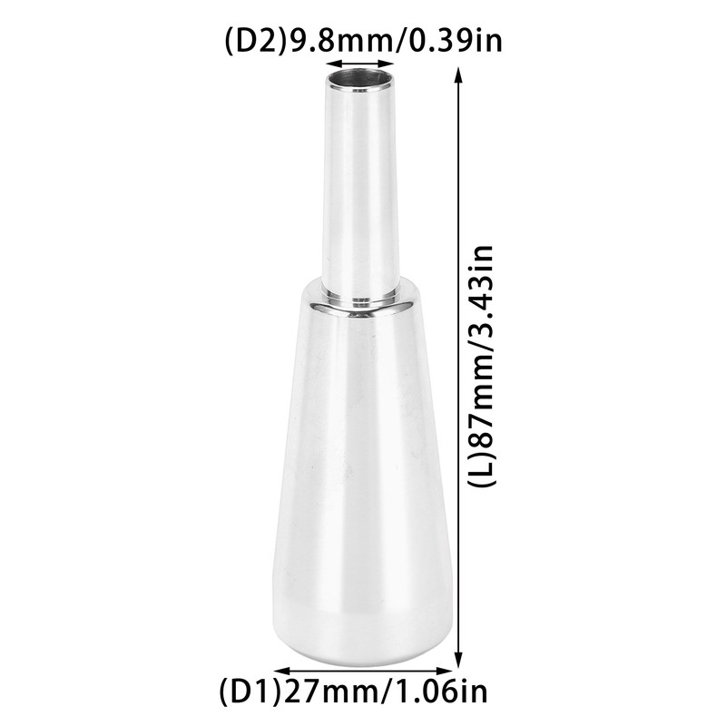 Trumpet Mouthpiece 3C Metal Material Long Lasting Luster Thicker Heavier
