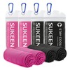 Sukeen Cooling Towel Gym Towel 4pcs, Cooling Towel Quick Dry