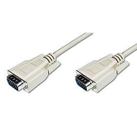 DIGITUS VGA Monitor Connection Cable - HD 15 M/M - 1.8m - 3CF - Beige