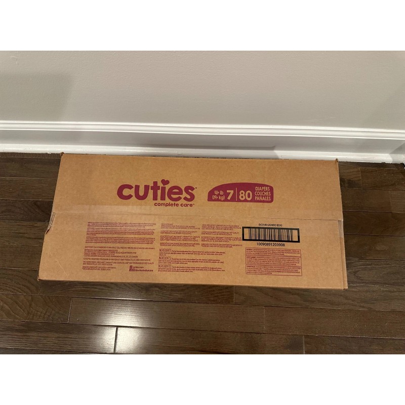 Cuties Case of Cuties Premium Baby Diapers Size 7 (80