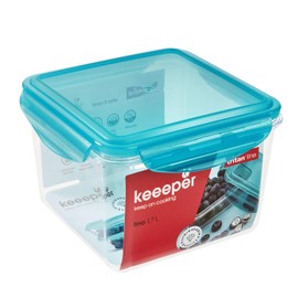 keeeper 16 x 16 x 11.1 cm 1.7 Litre Tino Tritan Blue Food Storage Container