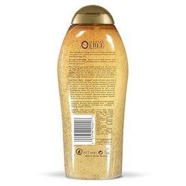 OGX Smoothing + Coconut Coffee Exfoliating Body Scrub with Arabica Coffee & Coconut Oil, Moisturizing Body Wash for Dry Skin,