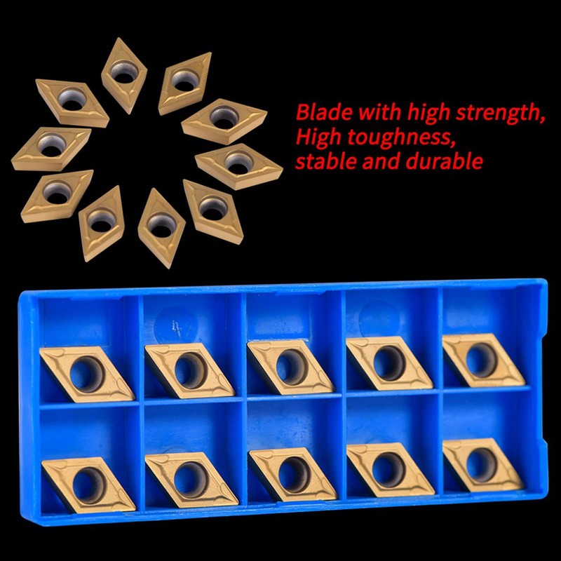 10pcs CNC Carbide Insert Cutters, CNC Milling Inserts Indexable Lathe