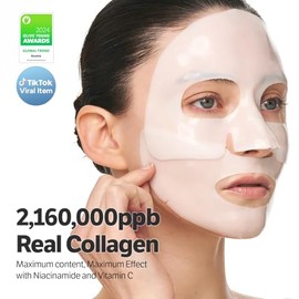 SUNGBOON EDITOR Deep Collagen Niacin-Vita C Mascarilla Nocturna 37Gx4Ea  Mascarilla Facial De Colgeno Real Con Niacinamida Y Vitamina C  Colgeno Real 
