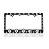 Made in USA 3D Raised Paws Custom Designed License Plate