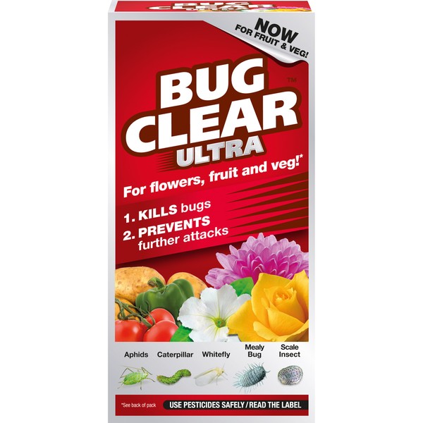 Bug Clear Ultra for Flowering Plants,Liquid Concentrate Insecticide and Acaricide, 200 ml